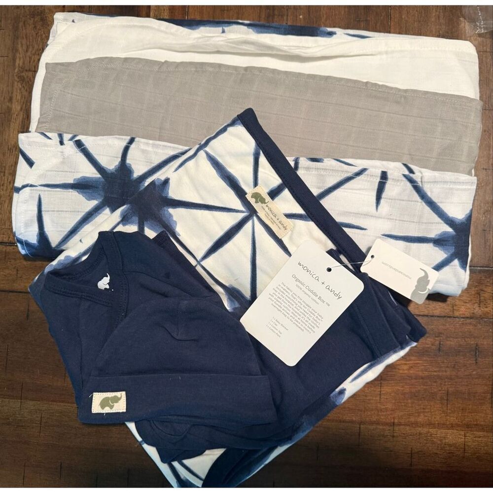 NWT HUGE Monica and Andy Premie BabyHospital Cuddle Box Bundle - Organic Cotton-